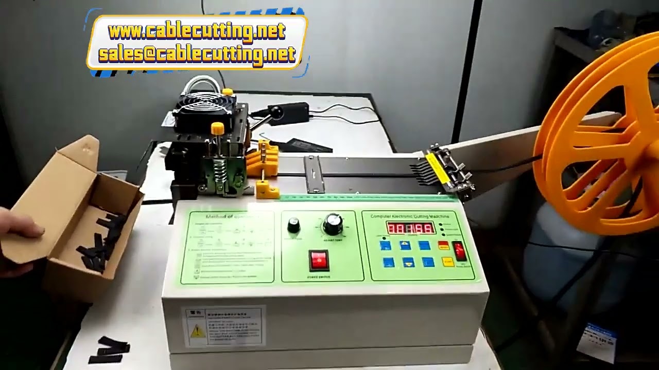 Heat Shrink Tube Cutting Machine for PVC, Rubber, Plastic Hose & Braided Sleeve