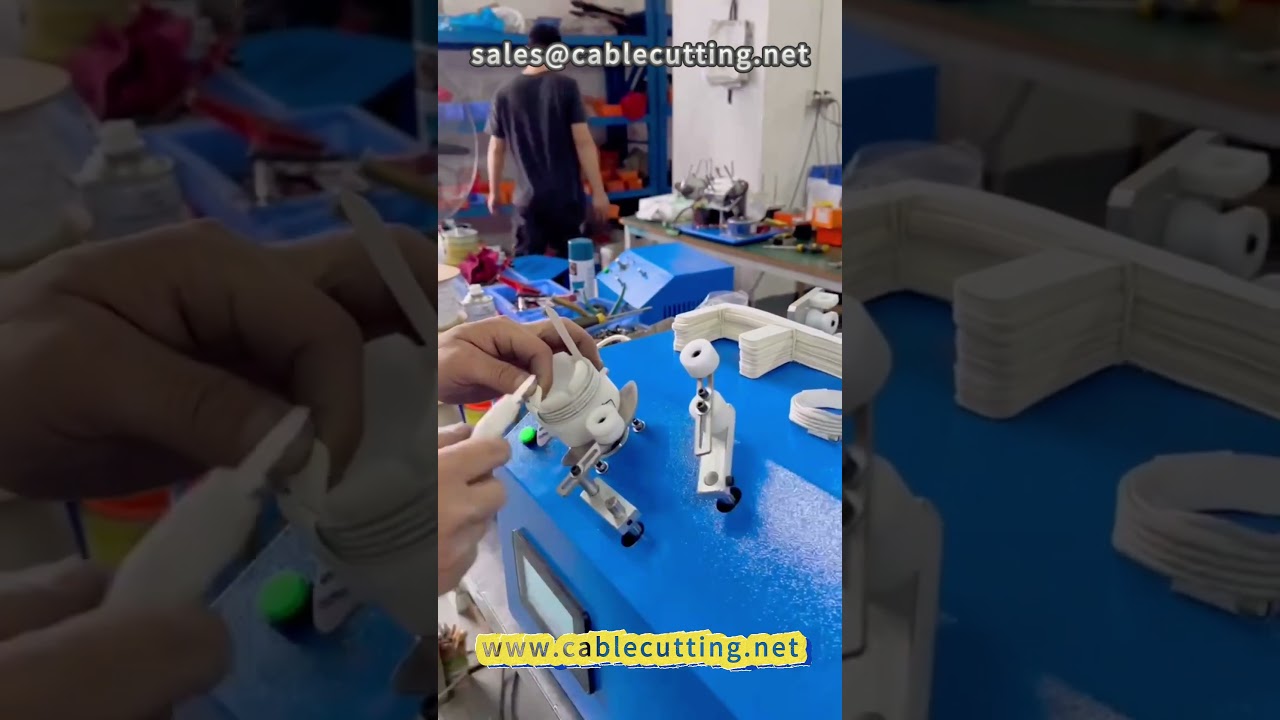 Data wire winding machine #wire processing #data wire #winding machine #wire harness processing #pap