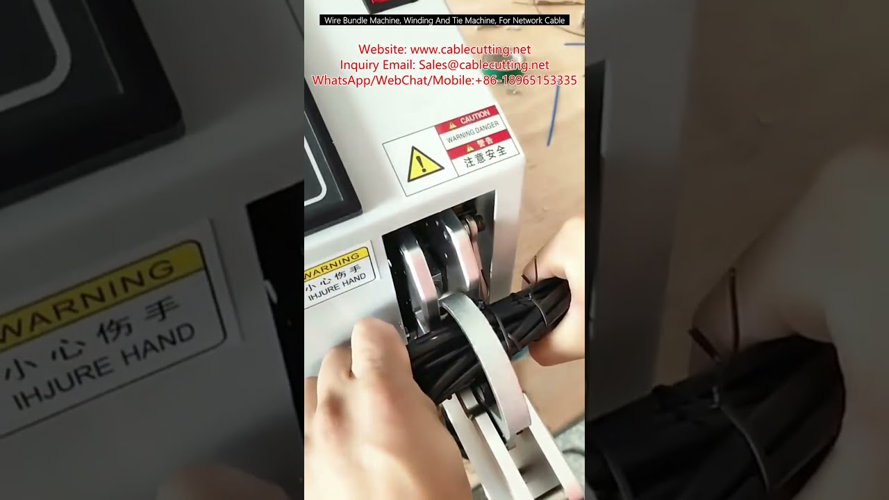 Wire Bundle Machine, Winding and Tie Machine for Network Cable | WPM-85-40