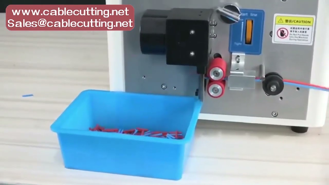 302 Automatic Wire Tube Pipe Cutting Machine Touch Screen for Wire Cable Sleeving Stripping Peeling