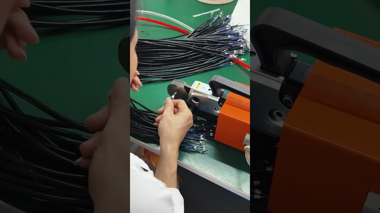 Effortless Tube Terminal Crimping Machine for 0.25-10 sq mm Square or Hex Crimp