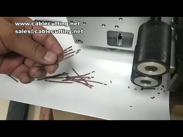 Braided Wire Hot Stripping and Cutting Machine for USB Data and Cloth Wires