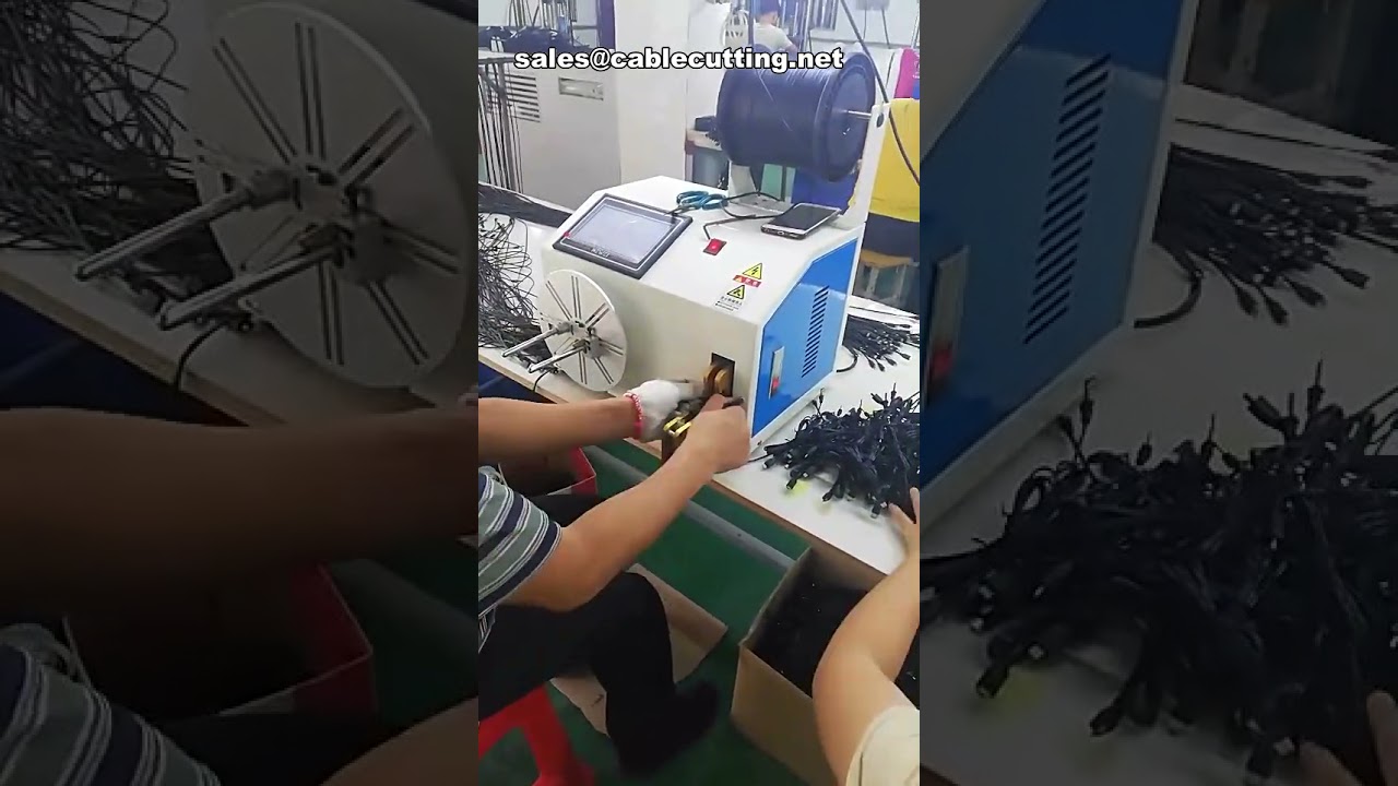 Hot Selling Automatic Coiling Tying Winding Machine for USB Data Cable Wire Binding