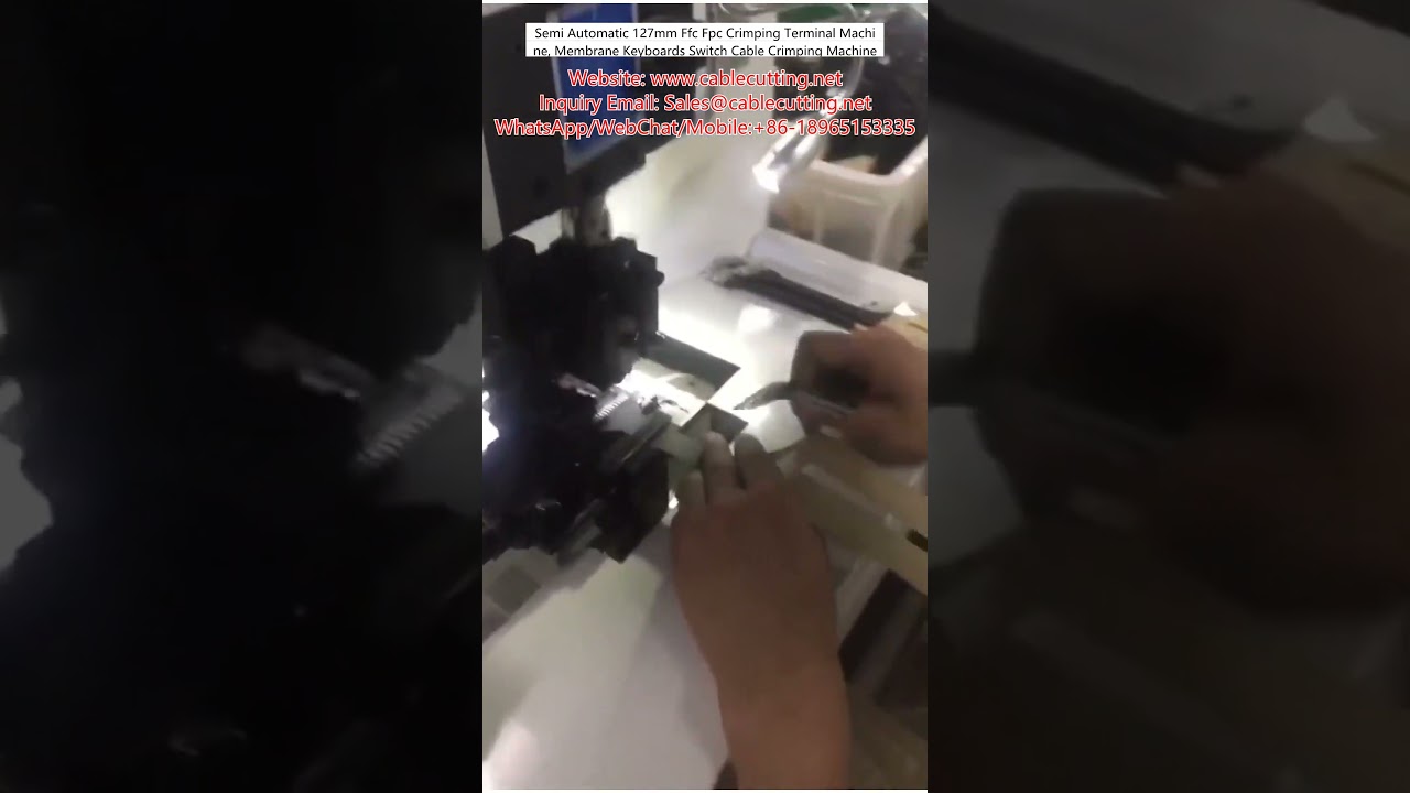 Semi-Automatic 127mm FFC FPC Crimping Terminal Machine for Membrane Keyboards & Switch Cables