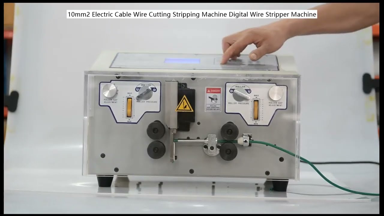 10mm2 Electric Cable Wire Cutting Stripping Machine Digital Wire Stripper Machine