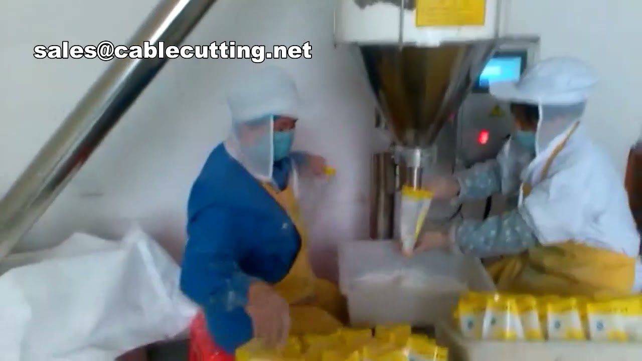 Semi-Automatic Dry Powder Filling Machine with Screw Feeder