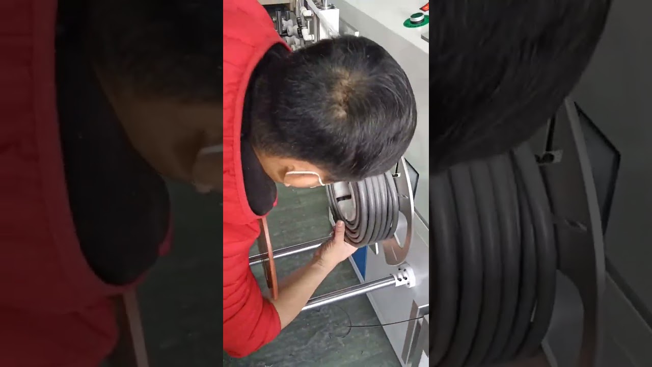 Hose Automatic Meter Counting, Sorting, Cutting & Coiling Machine Precise Metering #machine