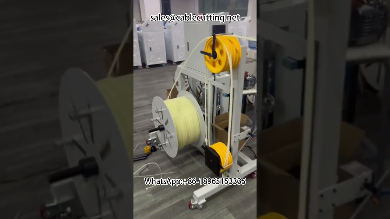 Large tube winding machine, I bobbin winding, #tubing #air hose #wire processing