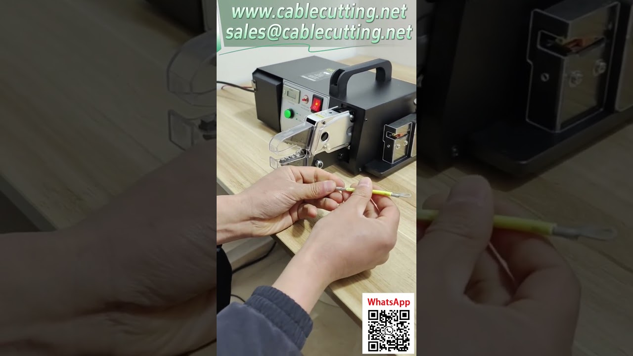 Terminal Crimping Machine with Stripping, Cutting, and Crimping Functions