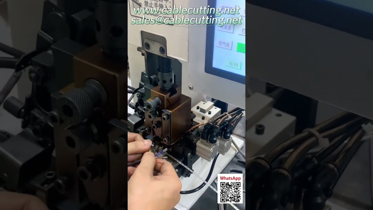 Automatic Wire Cutting and Stripping Machine for Industrial Automation