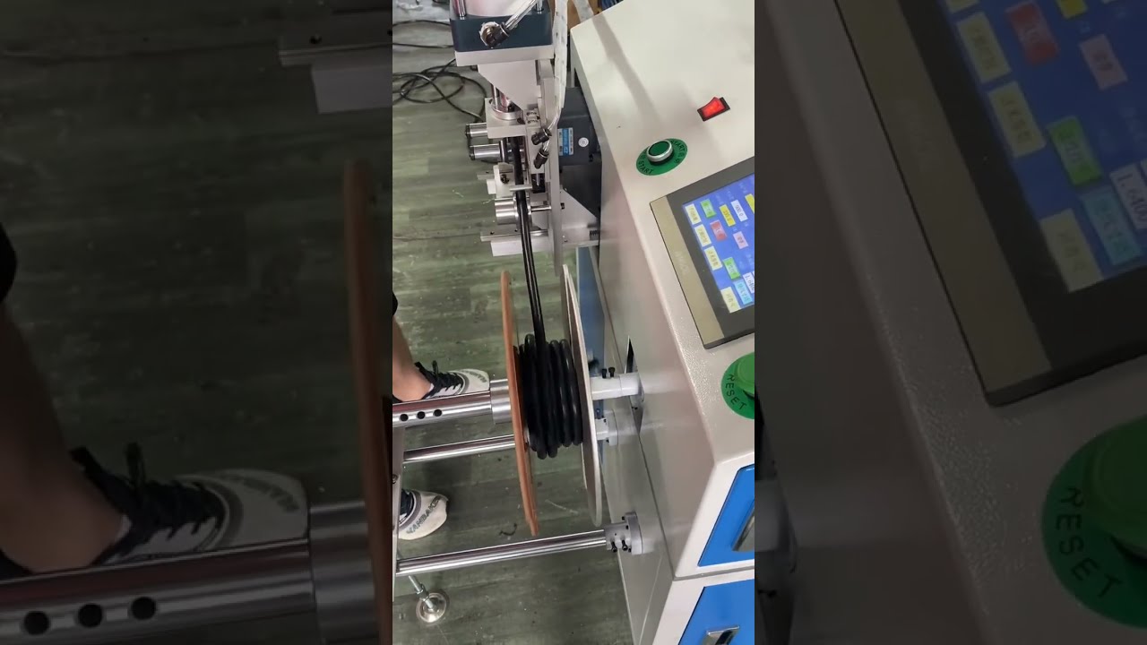 Floor Standing Automatic Meter Counting, Traversing, Cutting, Wire Winding & Coiling Machine 1mm