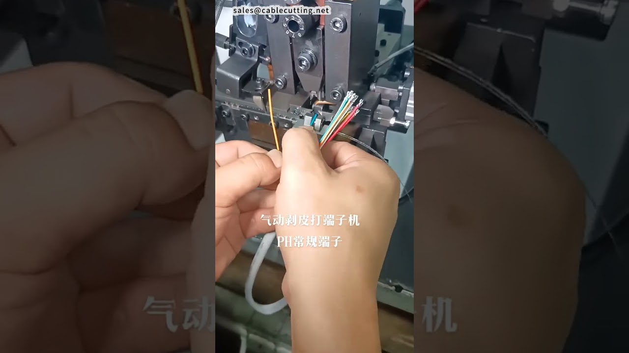 Pneumatic Wire Stripping and Crimping Machine PH Terminal Demo