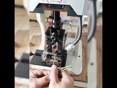 Automatic Wire Terminal Crimping Machine 1 5T2T   Cable Crimper with Mold