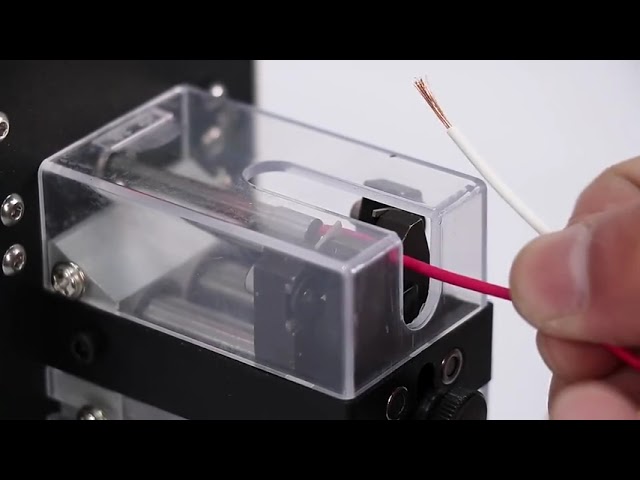 Induction Pure Electric Wire Stripping Machine   Semi Automatic Cable Stripper & Cutter