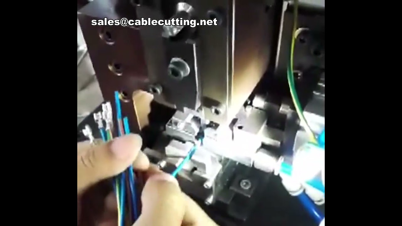 Horizontal Pneumatic Terminal Stripping and Crimping Machine for Multi-Core Wire