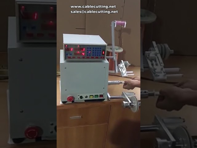 Computer CNC Automatic Cable Coil Winder Wire Coil Winding Machine For 0.01-1.0mm Wires 110V/220V