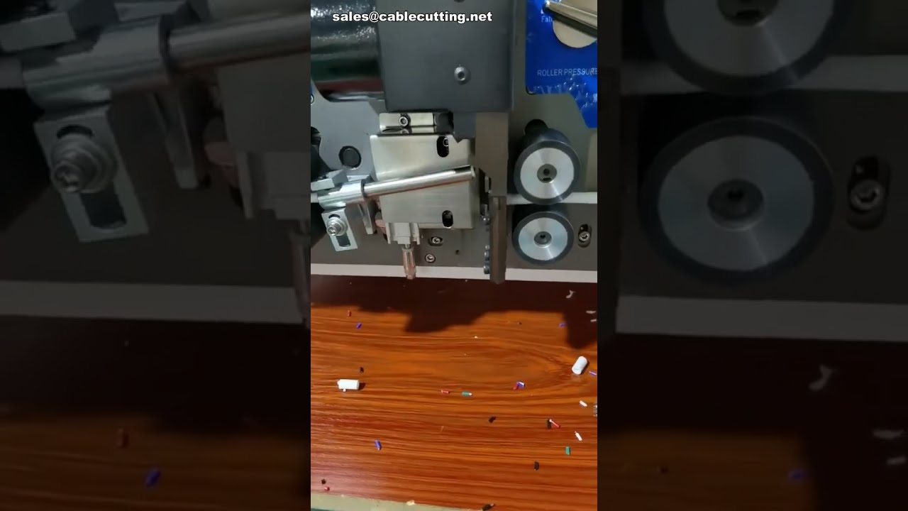Automatic Wire Cutting and InnerOuter Stripping Machine #factory #machine