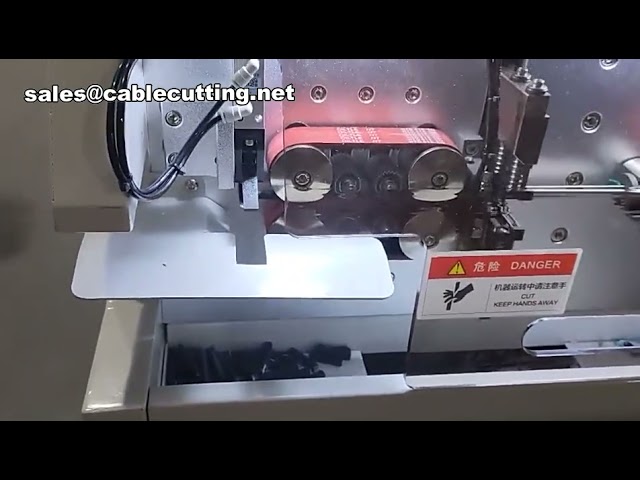 Large Square Wire Stripping Machine,Wire Cutting Stripping And Crimping Machine mp4