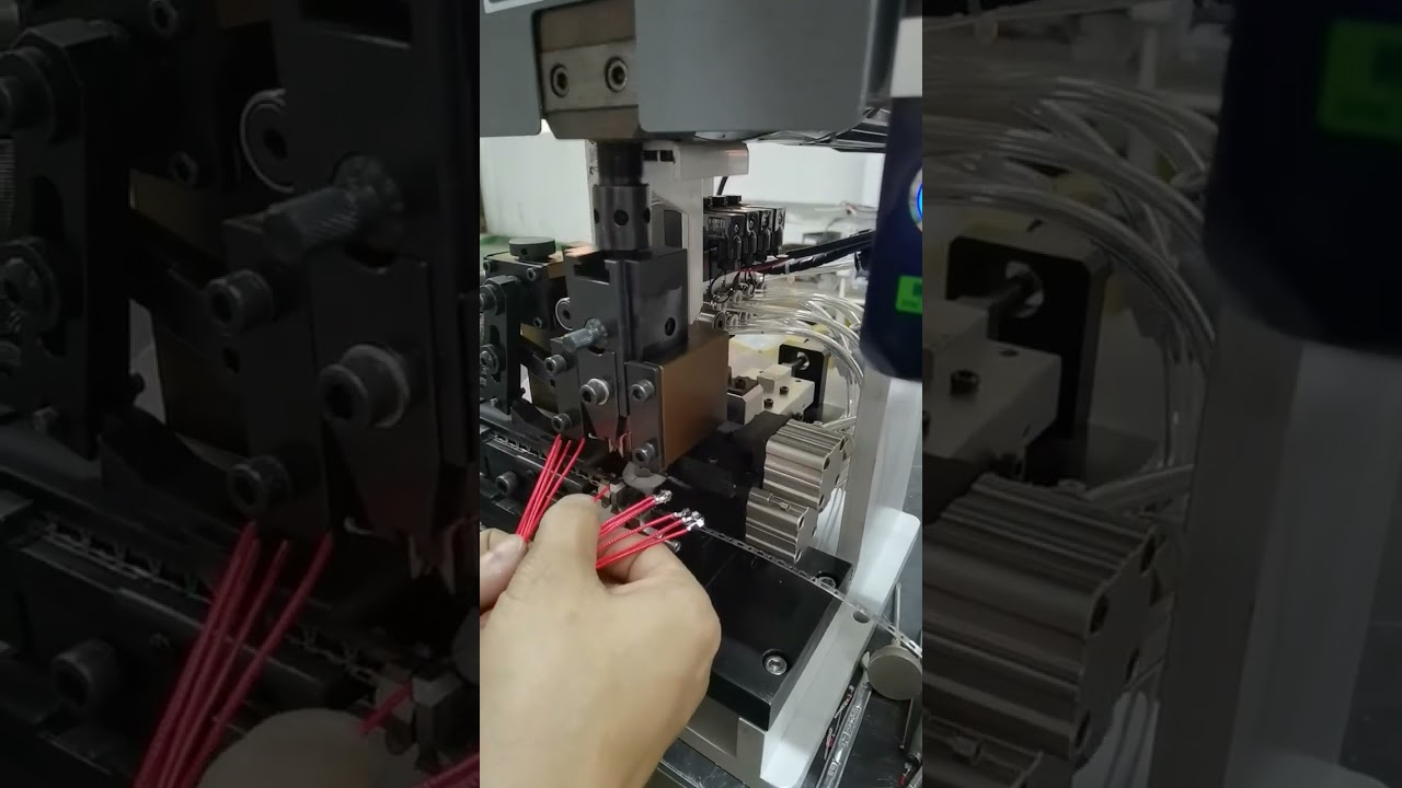 Stripping and Crimping Machine Crimping VH Terminals Real Shot #factory #machine #tools