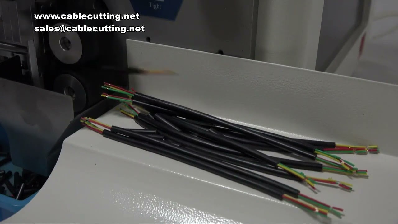 220V/110V 3-10mm Automatic Multi-core Wire Sheath Stripping Machine, 500-1000pcs/h Eight-Wheel Drive