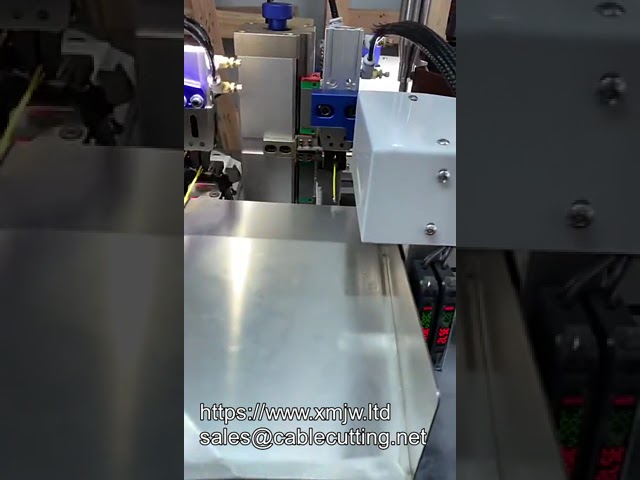 Fully Automatic Wire Cutting Stripping and Double-End Terminal Crimping Machine for JST Connectors