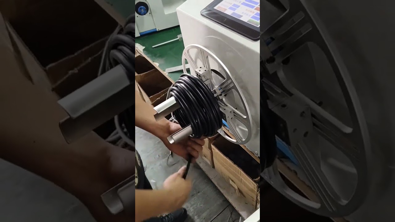 Large Diameter Wire Winding and Tying Machine for Factory Automation
