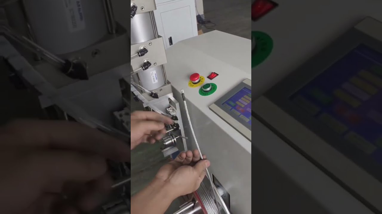 Steel Wire Rope Automatic Meter Counting, Sorting, Cutting, Coiling & Tying Machine #automobile