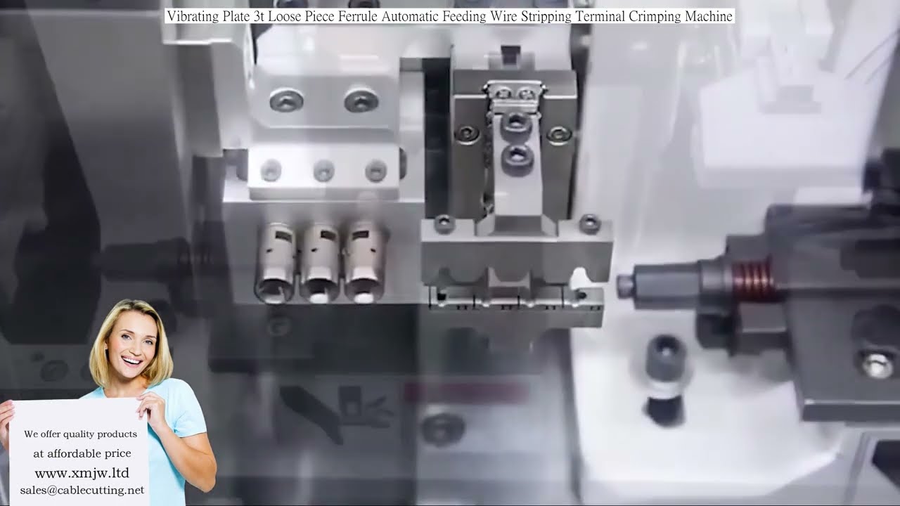Vibrating Plate 3t Loose Piece Ferrule Automatic Feeding Wire Stripping Terminal Crimping Machine