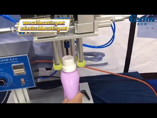 pneumatic glass plastic perfume bottle screw capping machine perfume crimper