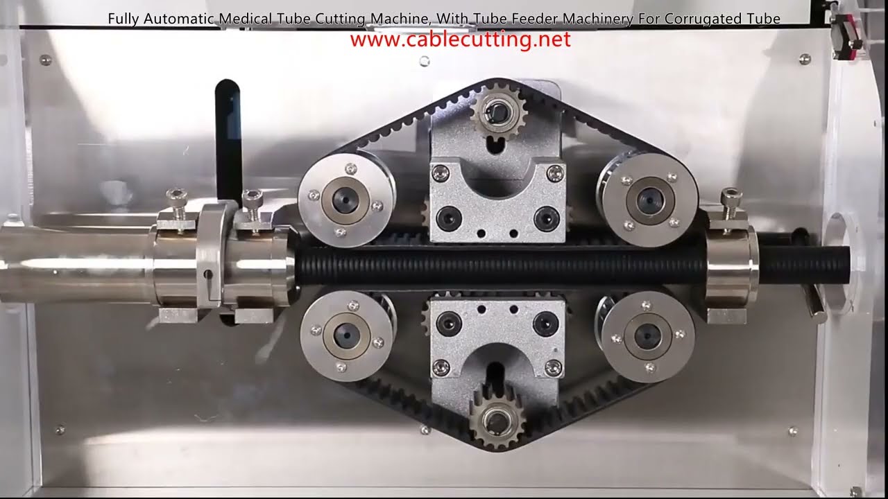 Fully Automatic Medical Tube Cutting Machine with Tube Feeder for Corrugated Tube