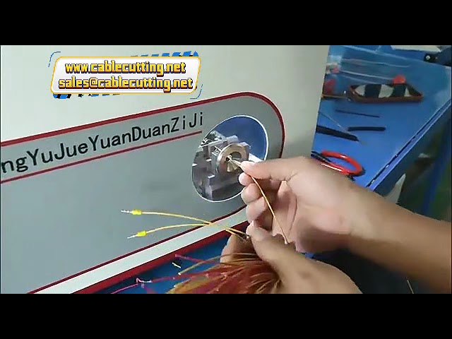 Vibrating Plate Cold Pressed Granular Round Tube Terminal Pre-Insulated Tube Type Terminal Stripping Machine