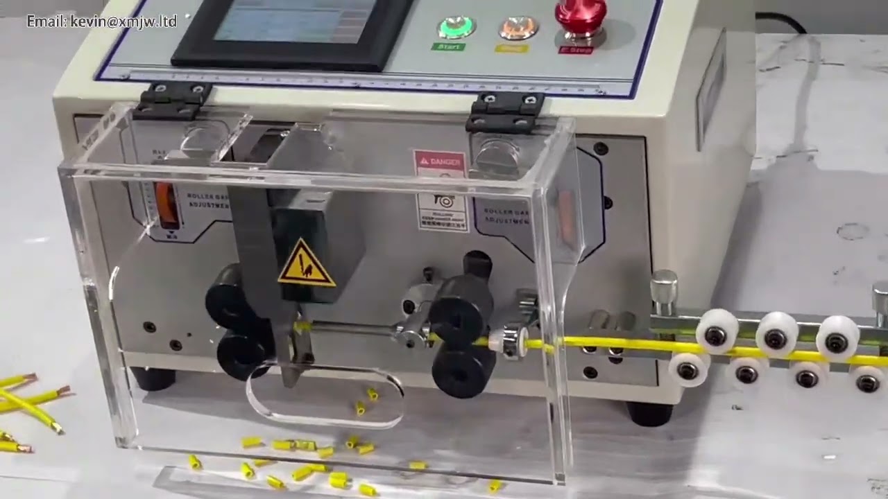 SWT-508-MAX1 Automatic Wire Stripper | 4-Wheel Peeling & Cutting Machine for 0.2-25mm² PVC, Glass, Steel