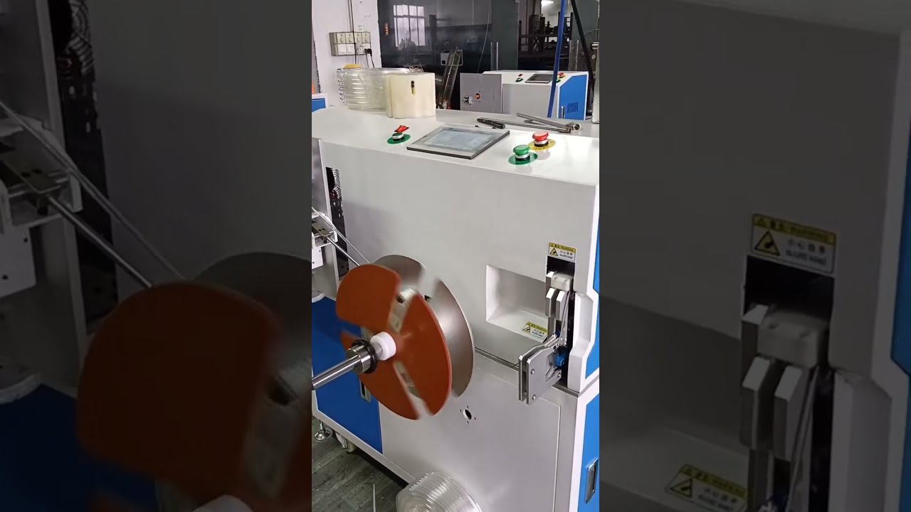 Automatic Meter Counting, Sorting, Cutting, Tube Winding & Coiling All in One Machine #machine