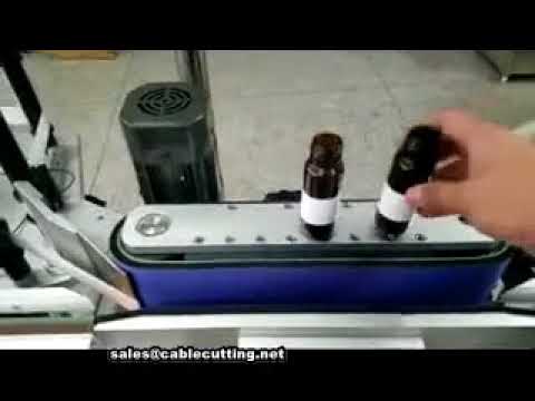 Automatic round bottle labeling machine, labeling