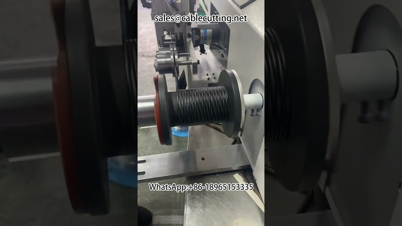 Automatic Meter Counting Wire Counting Machine with Line-Up, Rewinding, and Cutting