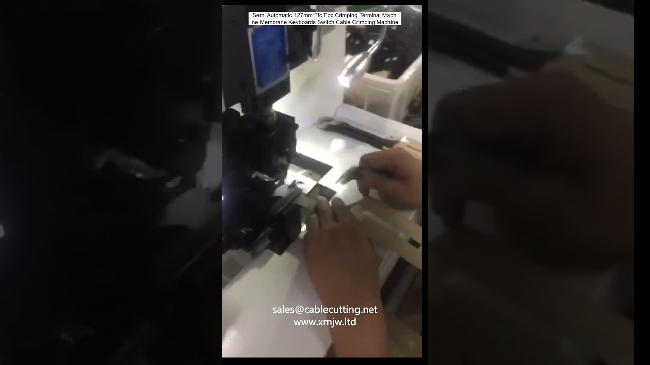 Semi Automatic 127mm Ffc Fpc Crimping Terminal Machine Membrane Keyboards Switch Cable Crimping Mach